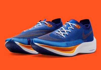 Pre-owned Nike Zoomx Vaporfly Next% 2 Game Royal Vivid Orange Fd0713-400 Size 13 Us✅ In White