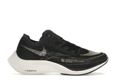 Pre-owned Nike Zoomx Vaporfly Next% 2 (women's) Sneakers In Black/metallic Gold Coin/white