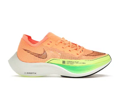 Pre-owned Nike Zoomx Vaporfly Next% 2 (women's) Sneakers In Peach Cream/black/green Shock