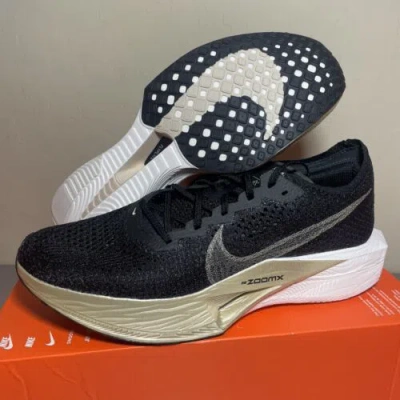 Pre-owned Nike Zoomx Vaporfly Next% 3 Black/metallic Gold Dv4129-001 Men's Size 11.5