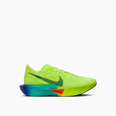 Nike Zoomx Vaporfly 3 Flyknit Running Sneakers In Green