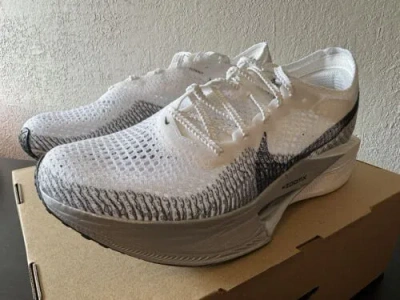 Pre-owned Nike Zoomx Vaporfly Next% 3 ‘white Particle Gray' Dv4130-100 W 11 | M 9.5 No-lid