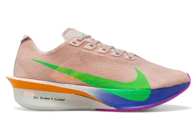 Pre-owned Nike Zoomx Vaporfly Next% 4 Eliud Kipchoge No Human Is Limited (women's) Sneakers In Silt Red/green Shock