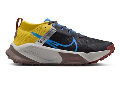 Pre-owned Nike Zoomx Zegama Light Photo Blue (women's) Sneakers In Black/vivid Sulfur/track Red In Multi