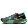 Nike Zoomx Zegama Trail "light Slate/grey/glow Green/bone/black" Sneakers In Animal Print