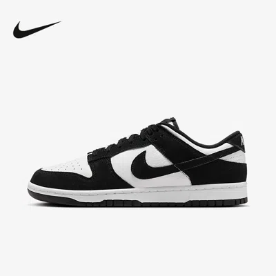 Nike Dunk Low Retro Sneakers In White And Black