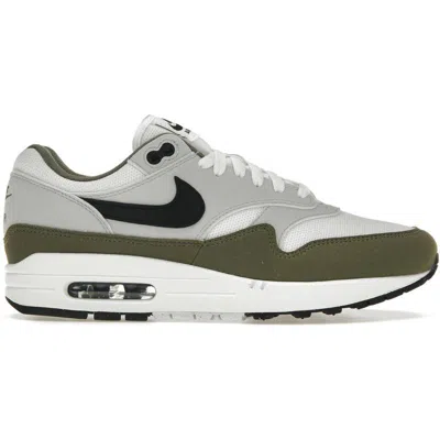 Nike 耐克()airmax1复古潮流拼色板鞋纯白黑橄榄绿运动休闲鞋