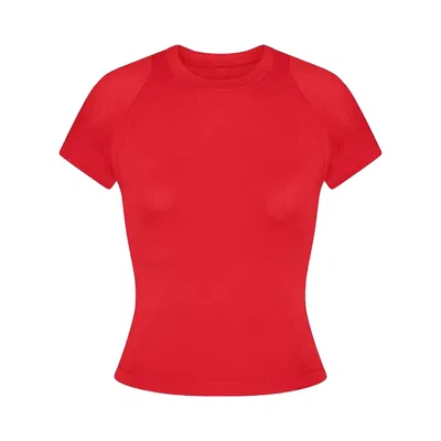 Pre-owned Nikeskims Airy Baby T-shirt 'ruby' | Red | Women's Size Xl
