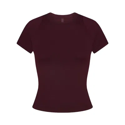 Pre-owned Nikeskims Airy Baby Tee 'currant' | Red | Women's Size M
