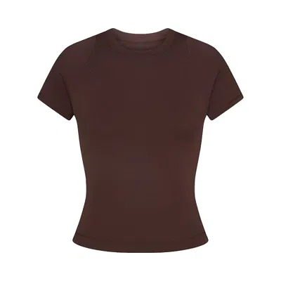 Pre-owned Nikeskims Airy Baby Tee 'dark Sepia' | Brown | Women's Size Xxl