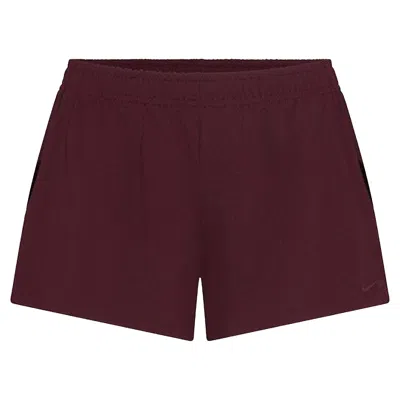 Pre-owned Nikeskims Airy Mini Short 'currant' | Red | Women's Size S