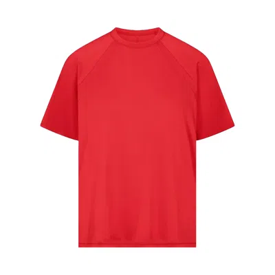 Pre-owned Nikeskims Airy Oversized T-shirt 'ruby' | Red | Women's Size Xxxl