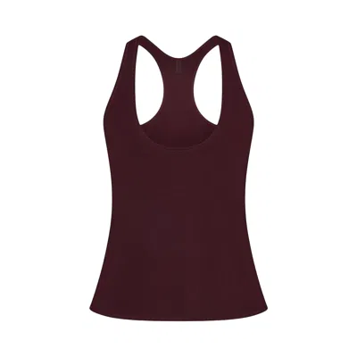 Pre-owned Nikeskims Airy Racer Back Tank 'currant' | Red | Women's Size Xl