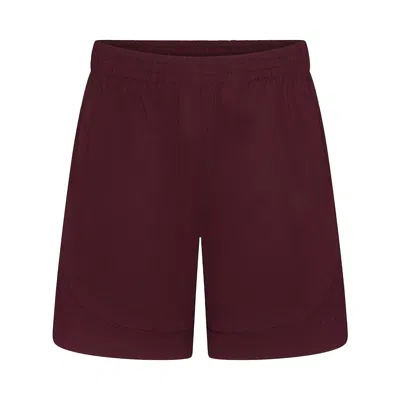 Pre-owned Nikeskims Airy Relaxed Short 'currant' | Red | Women's Size S