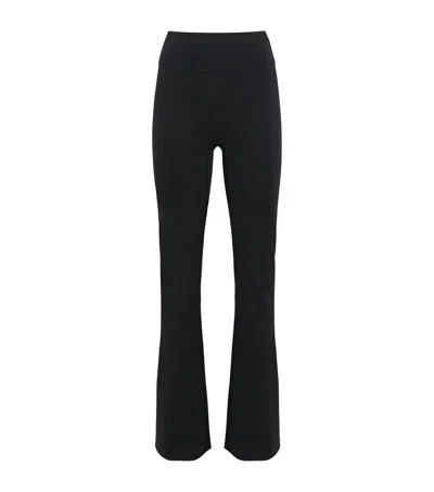 Nikeskims Foldover Slim Flare Leggings In Black
