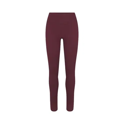 Pre-owned Nikeskims Matte 29" Legging 'currant' | Red | Women's Size Xxs