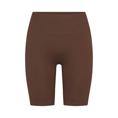 Pre-owned Nikeskims Matte 7" Biker Short 'dark Sepia' | Brown | Women's Size Xxxl
