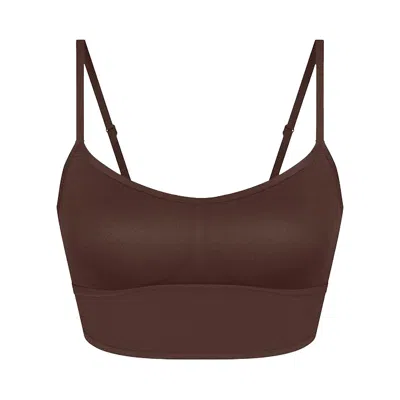Pre-owned Nikeskims Matte Cami Bra Top 'dark Sepia' | Brown | Women's Size S