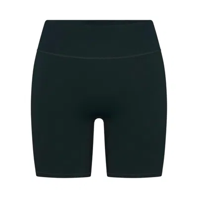 Pre-owned Nikeskims Matte High-waisted 5" Biker Shorts 'dark Teal/dark Teal' | Blue | Women's Size L
