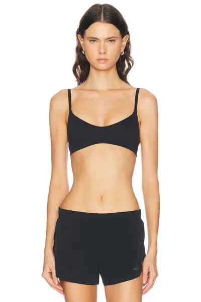 Nikeskims Matte Micro Scoop Bra In Black