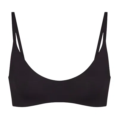 Pre-owned Nikeskims Matte Micro Scoop Bra 'obsidian' | Black | Women's Size Xxxl