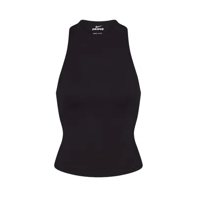 Pre-owned Nikeskims Matte Mock Neck Racer Tank 'obsidian' | Black | Women's Size M