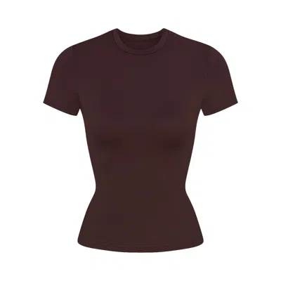 Pre-owned Nikeskims Matte Padded Baby T-shirt 'dark Sepia/dark Sepia/dark Sepia' | Brown | Women's Size L