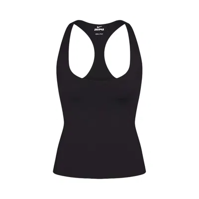 Pre-owned Nikeskims Matte Racer Back Tank 'obsidian' | Black | Women's Size Xxl
