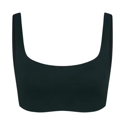 Pre-owned Nikeskims Matte Scoop-neck Bra 'dark Teal/dark Teal' | Blue | Women's Size S