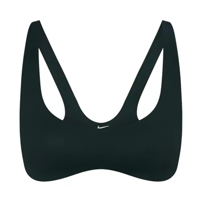 Pre-owned Nikeskims Matte Shaping Scoop Bra 'dark Teal/dark Teal' | Blue | Women's Size M