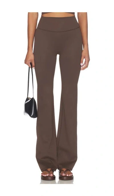 Nikeskims Matte Slim Flare Pant In Brown