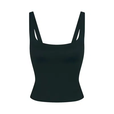 Pre-owned Nikeskims Matte Square-neck Tank 'dark Teal/dark Teal' | Blue | Women's Size S
