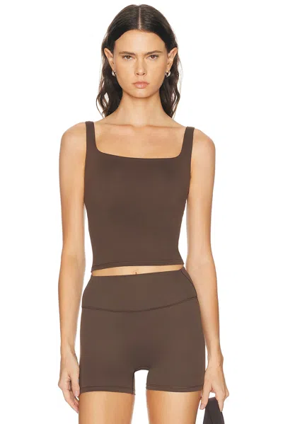 Nikeskims Matte Square Neck Tank Top In Multi
