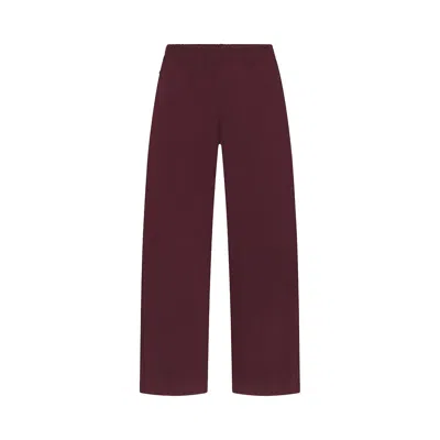 Pre-owned Nikeskims Matte Tricot Side Snaps Pant 'currant' | Red | Women's Size Xxl
