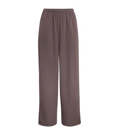 Nikeskims Oversized Track Pants In Brown