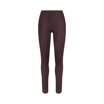 Pre-owned Nikeskims Shine Drawcord 26" Legging 'phoenix' | Brown | Women's Size M