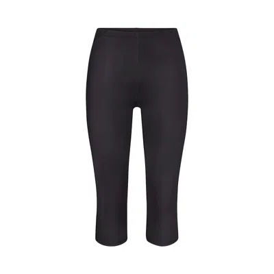 Pre-owned Nikeskims Shine Drawcord Crop 17" Legging 'obsidian' | Black | Women's Size Xl