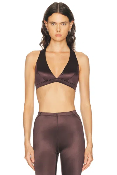 Nikeskims Shine Halter Neck Bra In Red