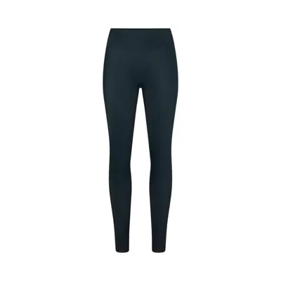 Pre-owned Nikeskims Shine High-waisted Bonded 26" Leggings 'dark Teal/dark Teal' | Blue | Women's Size S