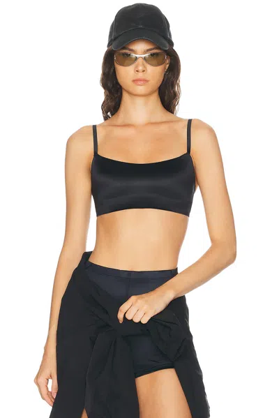 Nikeskims Shine Scoop Cami Bra In Black