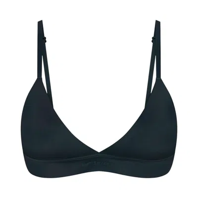 Pre-owned Nikeskims Shine Triangle Bra 'dark Teal/dark Teal' | Blue | Women's Size Xs