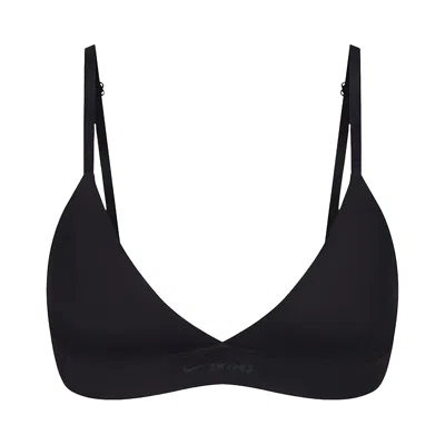 Pre-owned Nikeskims Shine Triangle Bra 'obsidian' | Black | Women's Size 109