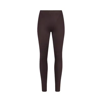 Pre-owned Nikeskims Shine V-line 26" Legging 'phoenix' | Brown | Women's Size Xxs
