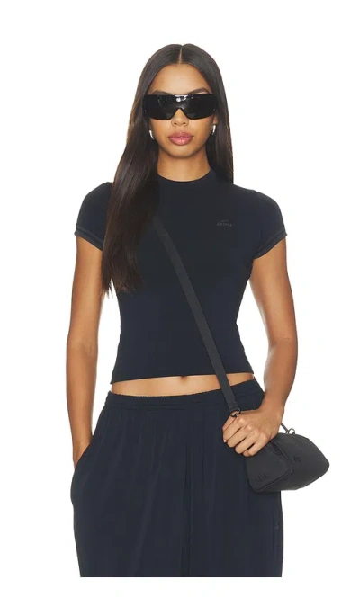 Nikeskims Stretch Knit Crop Crew In Blue