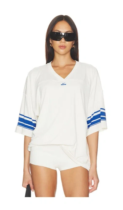 Nikeskims Stretch Knit V- Neck Top In Ivory