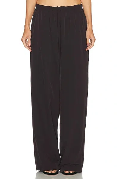 Nikeskims Stretch Nylon Oversized Pant In Brown