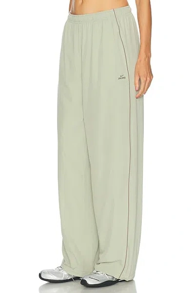 Nikeskims Stretch Nylon Oversized Pant In Green