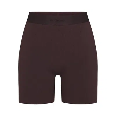 Pre-owned Nikeskims Vintage Seamless 5" Short 'phoenix' | Brown | Women's Size L