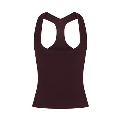 Pre-owned Nikeskims Vintage Seamless Racer Back Tank 'currant' | Red | Women's Size S