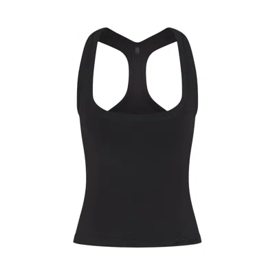 Pre-owned Nikeskims Vintage Seamless Racer Back Tank 'obsidian' | Black | Women's Size S